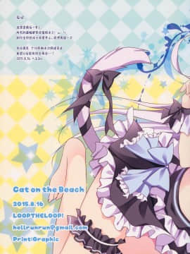 [脸肿汉化组] (C88) [LOOPTHELOOP! (へるるん)] Cat on the Beach_019