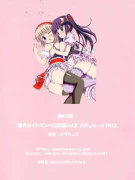 [Kanade汉化组] (C85) [難民ふぇすてぃばる (ぎヴちょこ)] 東方メイドクンペロ計画vol.3 パチュリー＆アリス (東方Project)_25