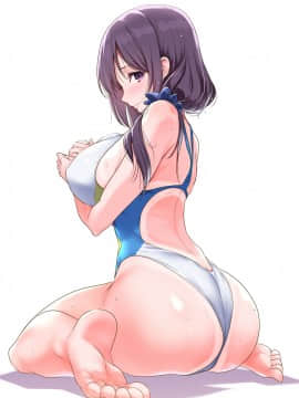 [lvlvbubu个人汉化][ナイロン100% (ナイロン)] 巨乳が悩みの水泳部員_004_003
