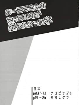 [黑锅汉化组](C97) [鮭缶メモリアル (ソロピップB、仲村レグラ)] カーミラさんのえっちなのが描きたかった本 (FateGrand Order)_Image_00003