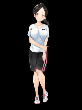 (同人CG集) [ブロッサムエイト (イロハカエデ)] ひなたの向こう。_NoTxtヒロイン立ち絵(ジャージ_普通))
