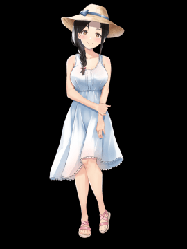 (同人CG集) [ブロッサムエイト (イロハカエデ)] ひなたの向こう。_NoTxtヒロイン立ち絵(ワンピース_普通))