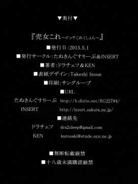 [不咕鸟汉化组] (COMIC1☆10) [たぬきんぐすりーぷ、INSERT (ドラチェフ、KEN)] 売女これ～ビッチコレクション～ (艦隊これくしょん -艦これ-)_29