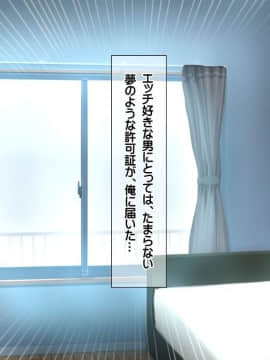 (同人CG集) [龍骨山] 最強の孕ませ許可証 とある田舎の婚前交渉禁止令を町中の女に種付けしてぶっ壊す_0003