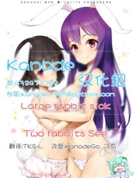 [kanade汉化组] [ロリータクルセイダーズ (小星萌)] 餅つきうさぎがピョン×3 (東方Project) [DL版]