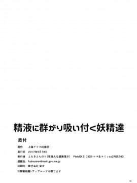 [Kanade汉化组] [世捨人な漫画描き (ともきとものり)] 精液に群がり吸い付く妖精達 (東方Project) [DL版]_33