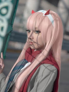 [MaySakaali] 合集_Zero_Two_Darling_in_the_Franxx_Cosplay_by_MaySakaali_760072916