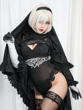 [niyeye] 白烨烨 2B写真集Vol.35 丝袜ver (ニーア オートマタ)_DSC08176