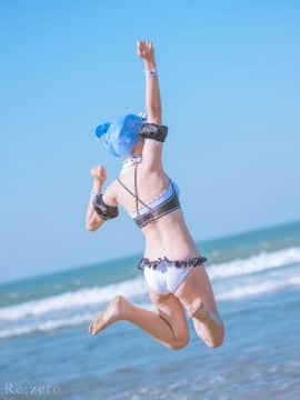 [墨千 x cosplayer ʕ•ﻌ•ʔ] レム 水着ver. (Re_ゼロから始める異世界生活)