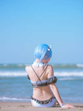 [墨千 x cosplayer ʕ•ﻌ•ʔ] レム 水着ver. (Re_ゼロから始める異世界生活)_06