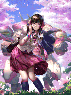 [Patreon Pixiv] ❤️❤️ Liang Xing_186_75193261_p0_Academy_Dva_gif