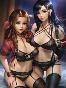 Artist ❤️❤️ NeoArtCorE [2020-11-17]_0431_421_Tifa_x_Aerith_lingerie