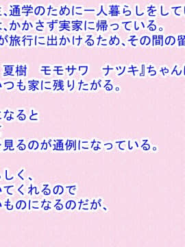 [ぼっちアイランド (オセロ)] 親が旅行へ行っている間に地味巨乳な田舎の姪っ子と汗だくセックス_002_01_1