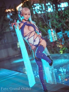 [沖田凜花Rinka] 宮本武蔵 水着ver. (Fate Grand Order)_04