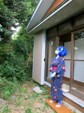 [Ayano Harumaki]  Krystal from Star Fox_0057_Ayano_Cools_Down_in_a_Yukata_Cosplay.Ayano.Yukata.15