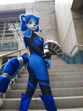 [Ayano Harumaki]  Krystal from Star Fox_0003_Ayano_Appears_at_Wonder_Festival_Cosplay.Ayano.WonderFestival2015.02