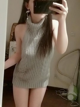 [惡犬小姐姐] 露背毛衣_2