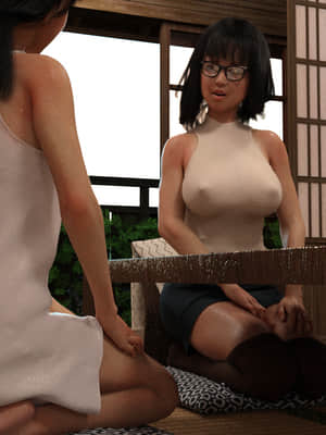 [BlackK studio(善次郎)] 忘れられない夏2~ セックス三昧の夏休み～女担任の家庭訪問と隣の女子高生シッターのあられもない痴態!?最後はおじいちゃんも我慢できなくて…?!_C004-2