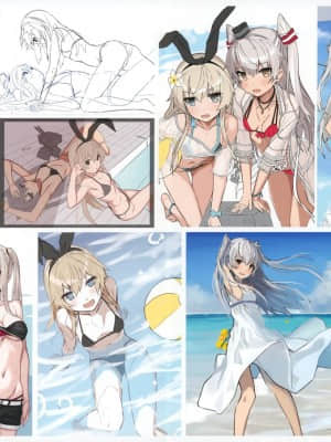 (C94) [ひつじ缶 (小鳥遊啓)] Ama+Kaze SUMMER 2018 (艦隊これくしょん -艦これ-) [中国翻訳]_019_020