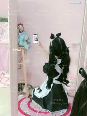 小清殿下 - 爱心女仆 Cute House maid +2 Videos_小清殿下 (17)