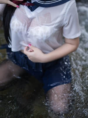 白烨 - 濕身JK_91