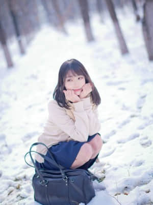 [周叽是可爱兔兔] 小清新居家服 + 雪景jk_Snow JK_10