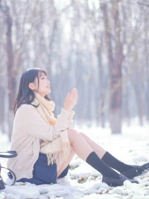 [周叽是可爱兔兔] 小清新居家服 + 雪景jk_Snow JK_15
