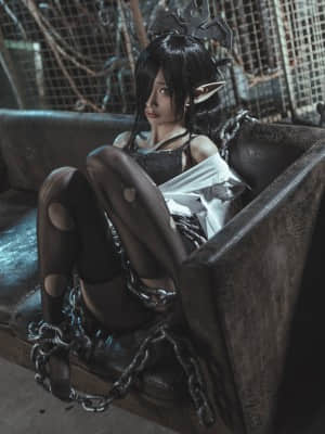 蠢沫沫 黑兽女王OL制服_38