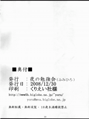 [靴下汉化组] (C75) [夜の勉強会 (明日頼真咲 、ふみひろ)] VH (魔法少女リリカルなのは)_29_0030