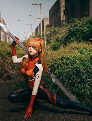 絕對薙肉-Niwa Nagi cosplayer Asuka Langley_23