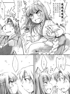 [满手汉化] (C74) [ひなプリン (いくたたかのん)] 狼が香辛料 | 狼是辛香料 (狼と香辛料)_04