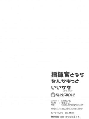 [白杨汉化组] (COMIC1☆13) [ふなたいむ (幸奈ふな)] 指揮官とならなんかもっといいかな (アズールレーン)_22