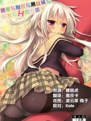 [CE汉化组] (COMIC1☆7) [没後 (RYO)] お菓子と制服と黒ストと銀髪とHな女の子_02_CE_135_2