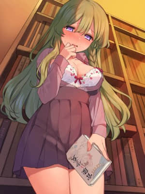 [満開開花] 本棚の陰でオナニーが止められない図書委員ちゃん [雷电将军汉化]_07