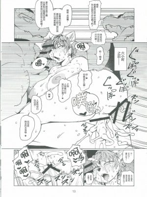 [百疯合狗汉化] (C92) [ケモノ絵描きの光速2 (シンドール)] Foxy (スターフォックス)_12