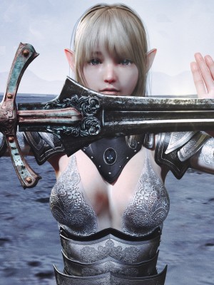 [Pixiv] human3dcgLab(62121892) 2022-01-13_92643602_p0 エルフの冒険者