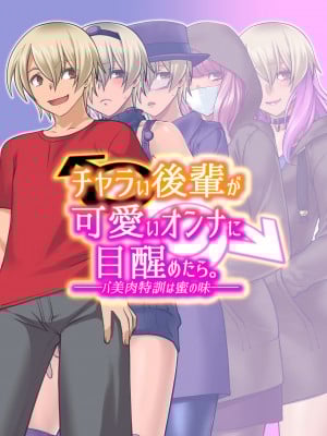 [不咕鸟汉化组][龍企畫 (龍炎狼牙)] チャラい後輩が可愛いオンナに目醒めたら。～バ美肉特訓は蜜の味～_001_001